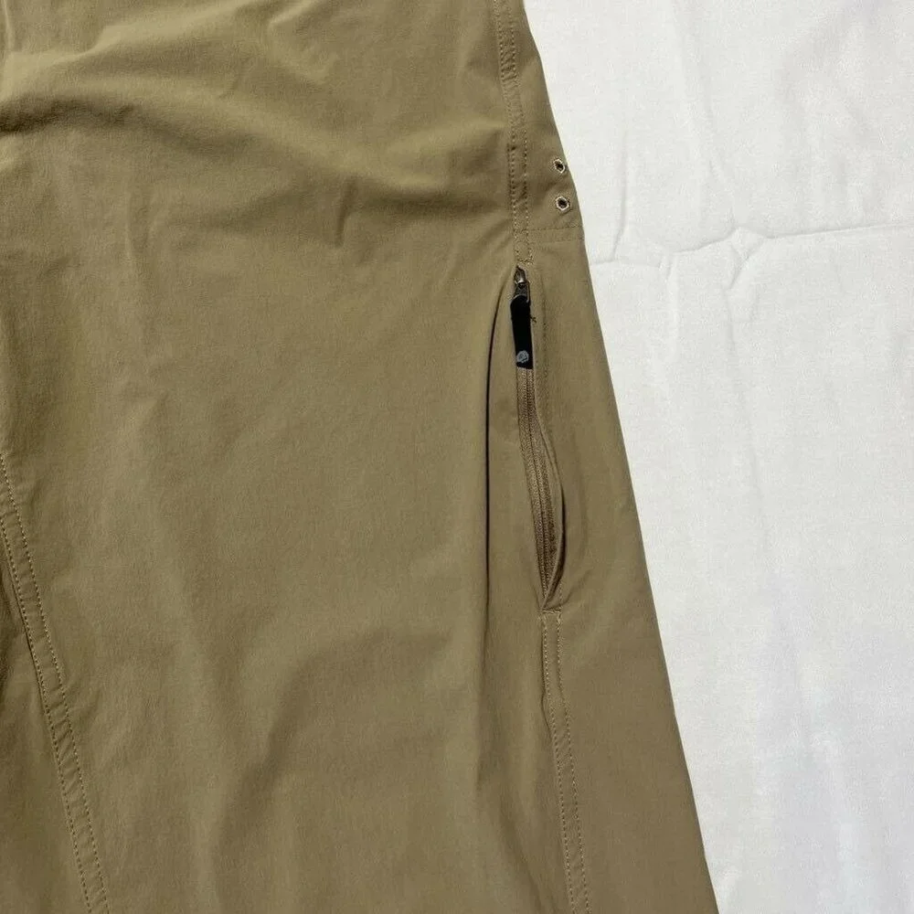 Mountain Hardwear Hiking Pants Beige Stretch Belted Buckle Pockets Flat Front XL - Picture 4 of 10